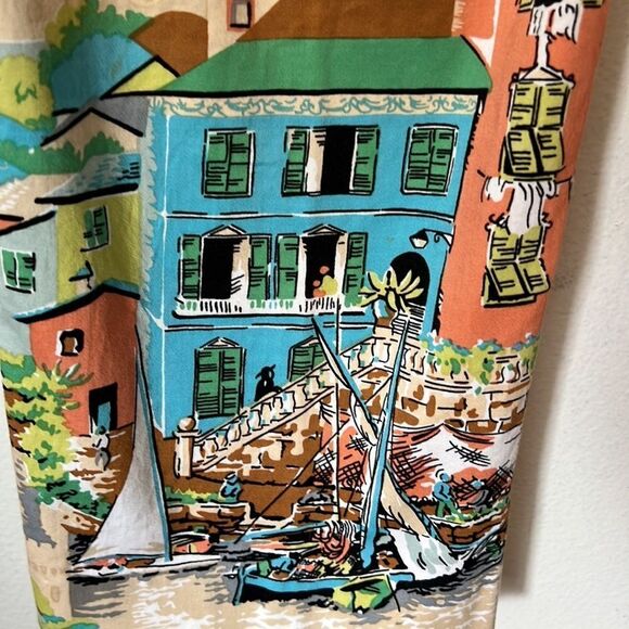 ITW by Claude Brown Canal Print Cropped Pants - Picture 4 of 5